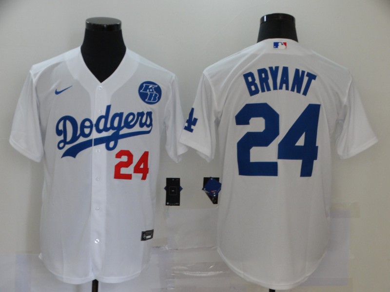2020 Men Los Angeles Dodgers #24 Bryant white Nike Game MLB Jerseys 2->los angeles dodgers->MLB Jersey